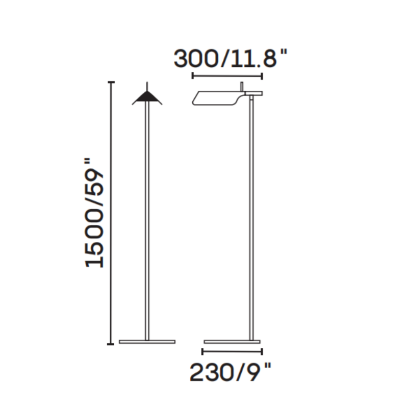 Modern Minimalist Rotatable Floor Lamp  BN-FL005
