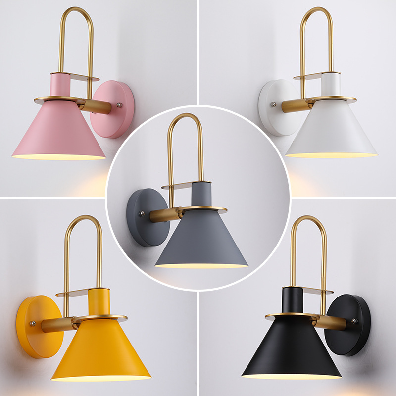 Colorful Macaron Cone Wall Sconce USA BN-WL009