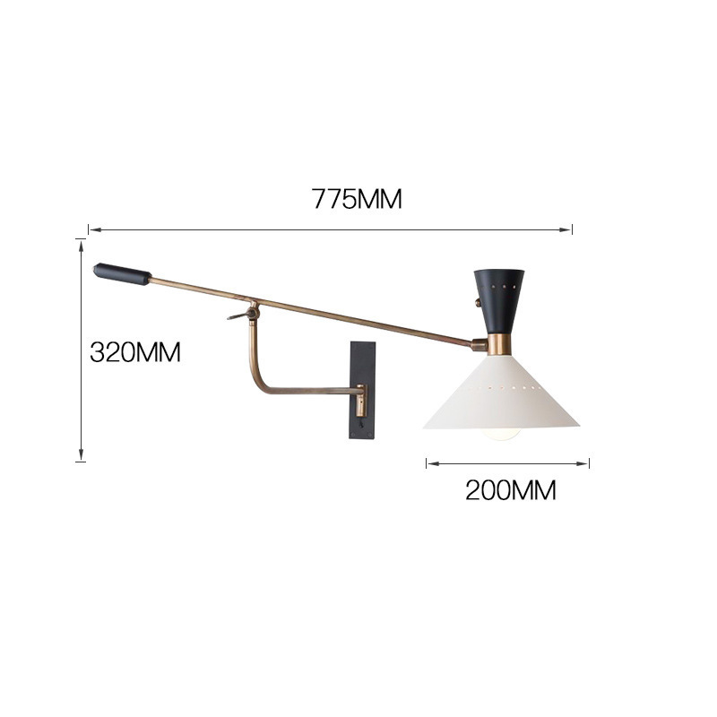 Adjustable Swing Arm Wall Sconce UK BN-WL0059
