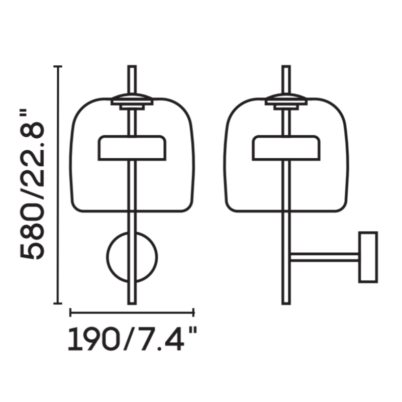  Contemporary Living Room Accent Sconce BN-WL034