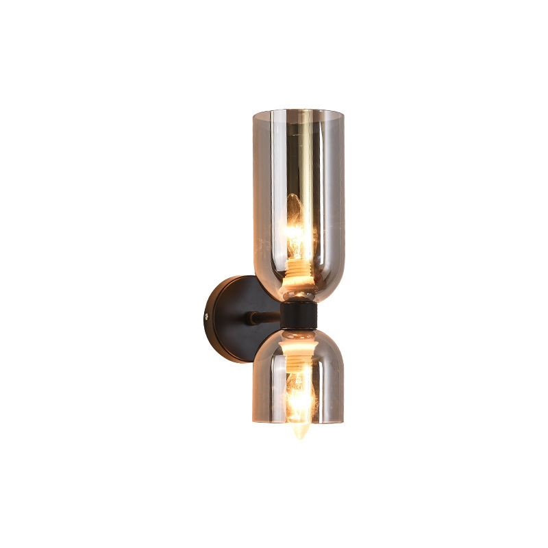 Modern Luxury Double Head Glass Wall Sconce BN-WL0042
