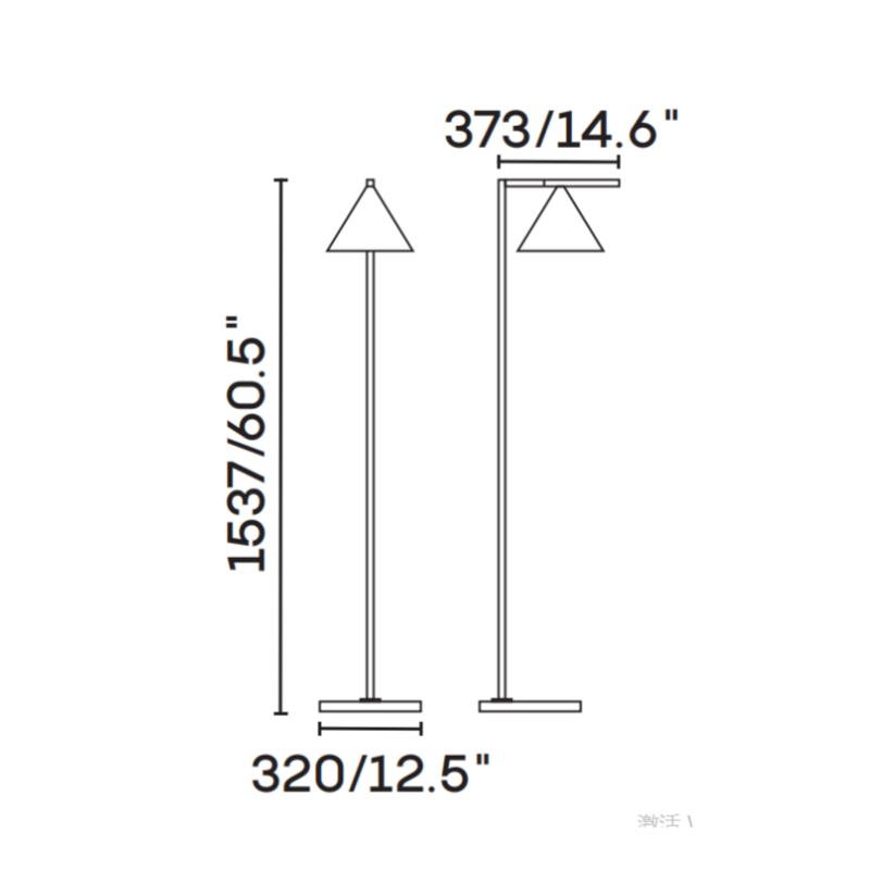 Marble Base Standing Lamp  BN-FL041