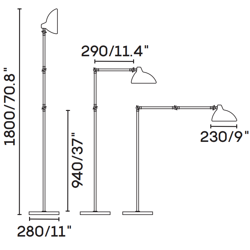 Adjustable Articulated Floor Lamp BN-FL012