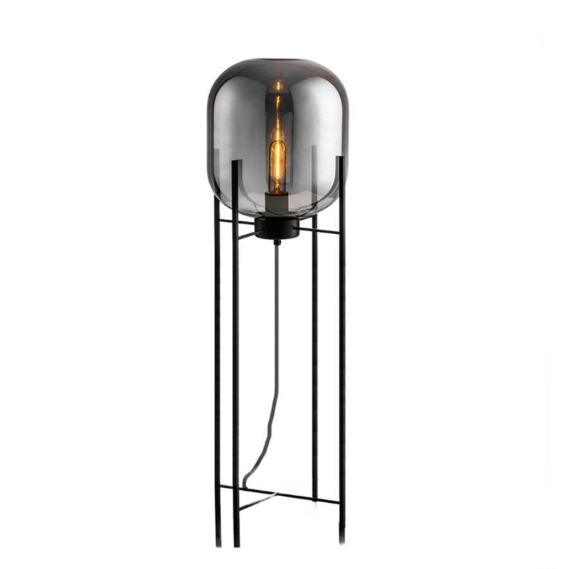 Modern Amber Glass Floor Lamp BN-FL043C