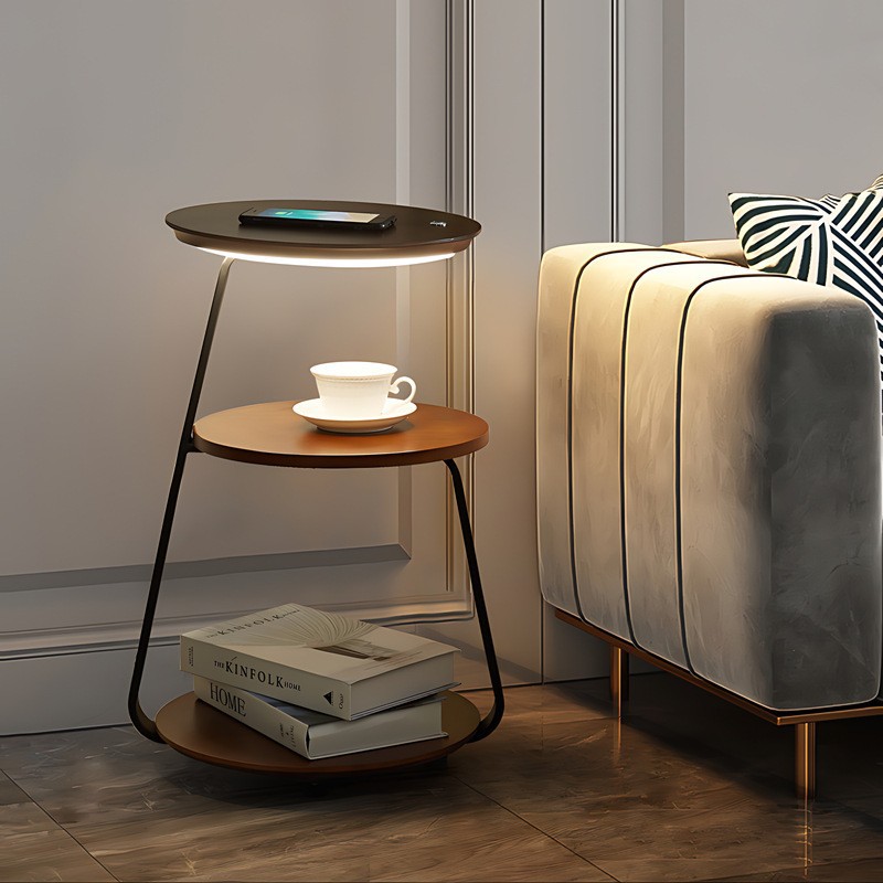 3-Tier LED Floor Lamp with Shelves BN-FL034