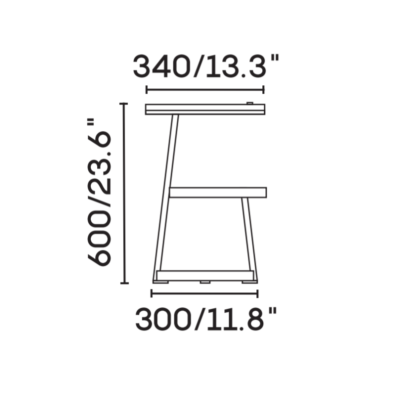 3-Tier LED Floor Lamp with Shelves BN-FL034