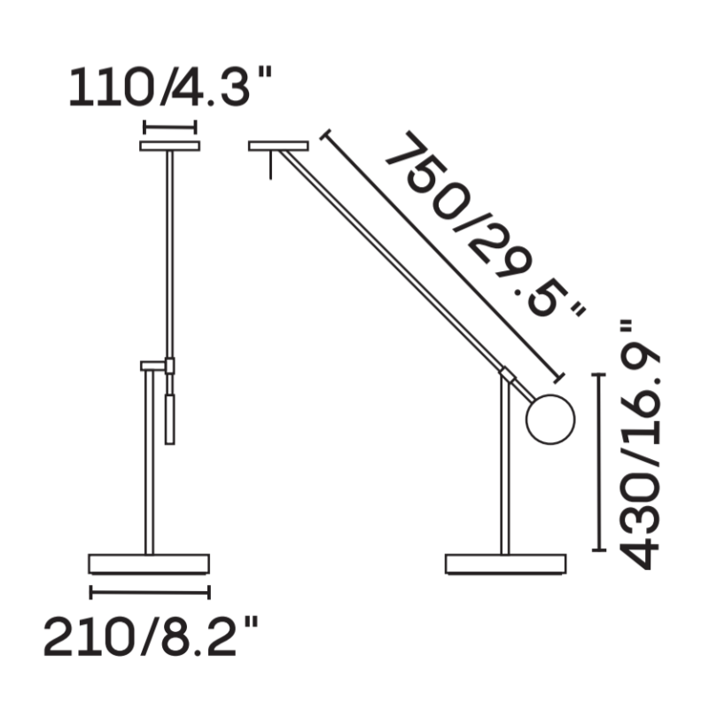Adjustable Long Arm LED Desk Lamp 3CCT BN-TL044