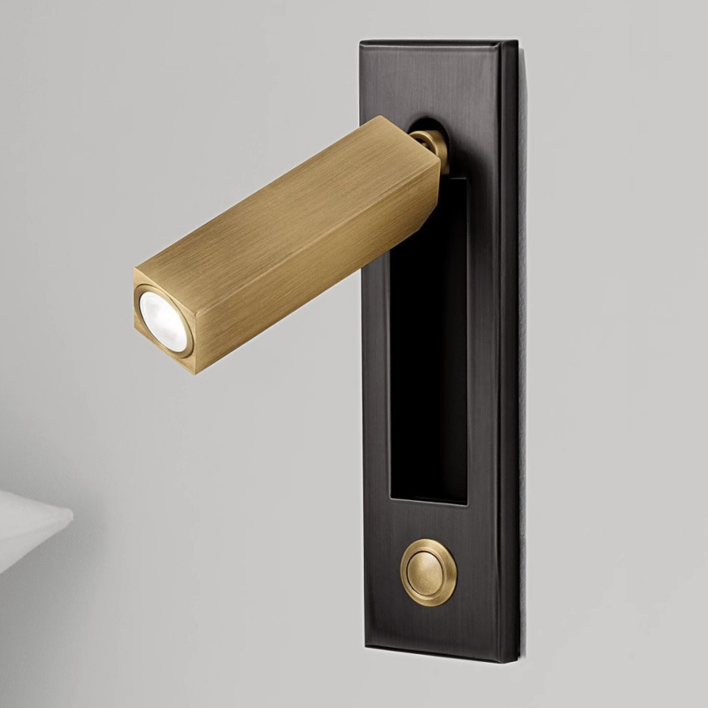 350° rotatable wall sconce with built-in switch for bedside reading BN-BH016