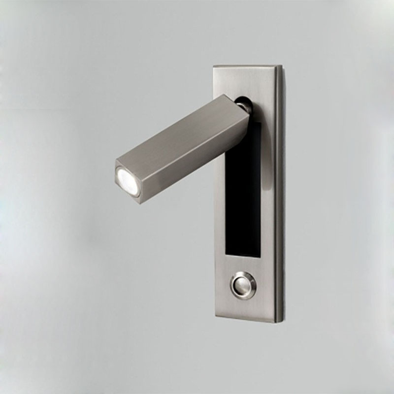 350° rotatable wall sconce with built-in switch for bedside reading BN-BH016
