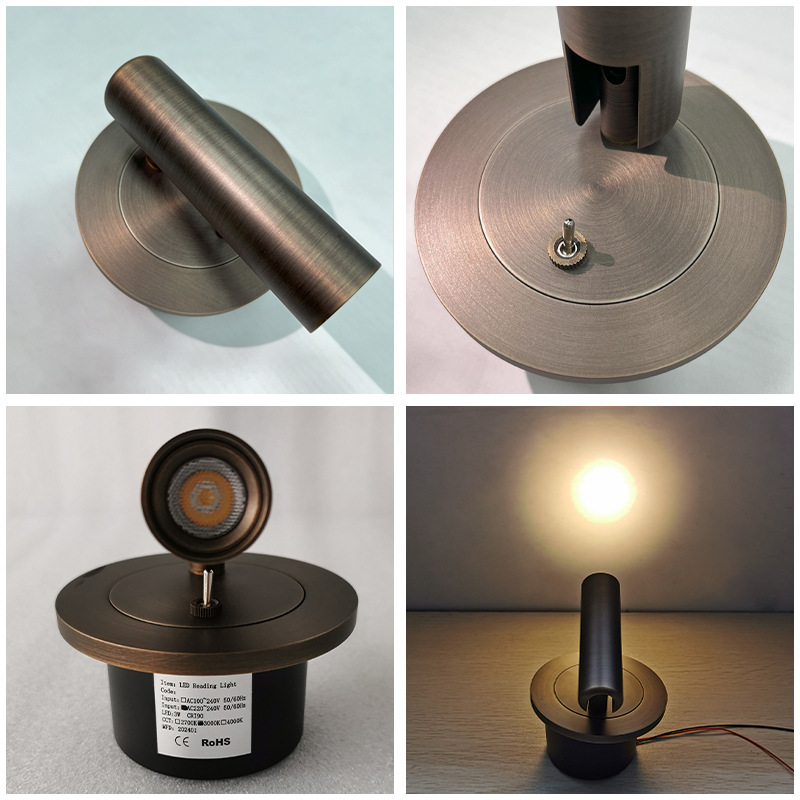 Bedside reading sconce with switch BN-BH030