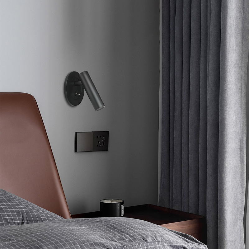 Bedside reading sconce with switch BN-BH030