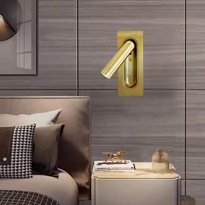Flush mounted bedside reading lamp for hotel BN-BH041