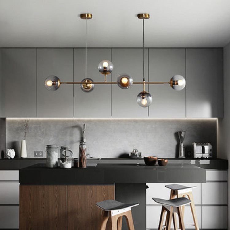 Gold Linear Pendant Light BN-8149P