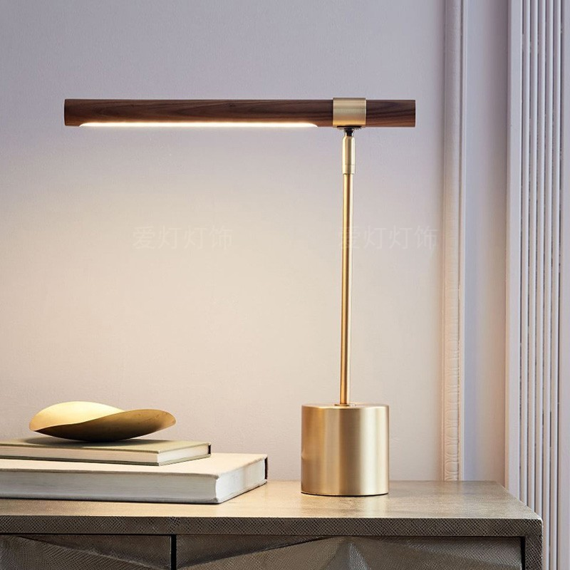 OEM Wooden Brass Table Lamp BN-TL036