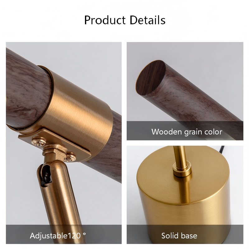 OEM Wooden Brass Table Lamp BN-TL036