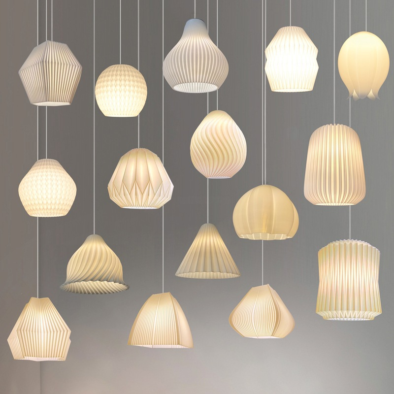 3D printed multi-head ceiling pendant light-No.16