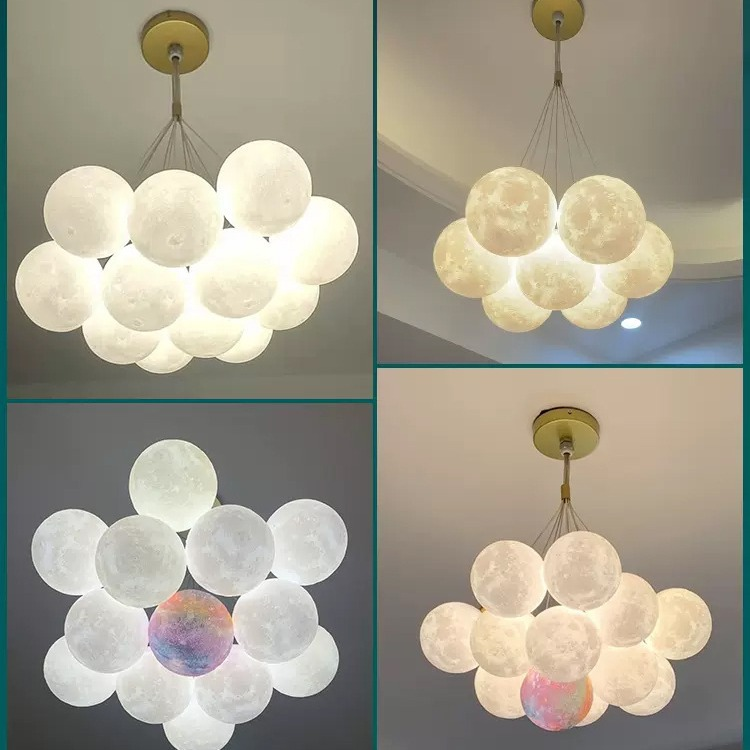 3D printed bubble chandelier light-No.105
