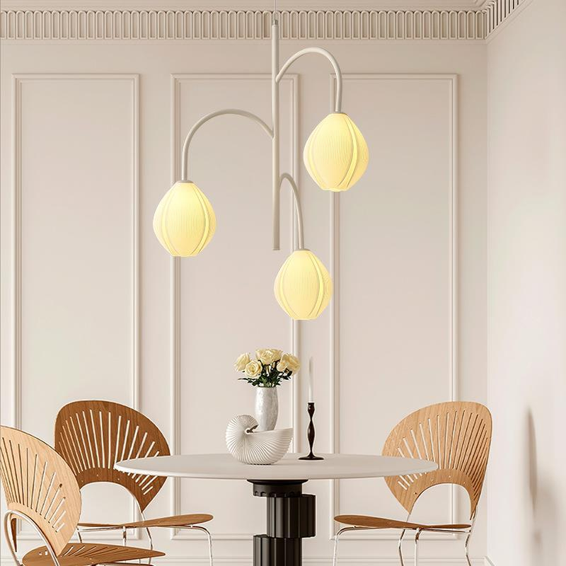 Modern 3D printed floral chandelier-No.78
