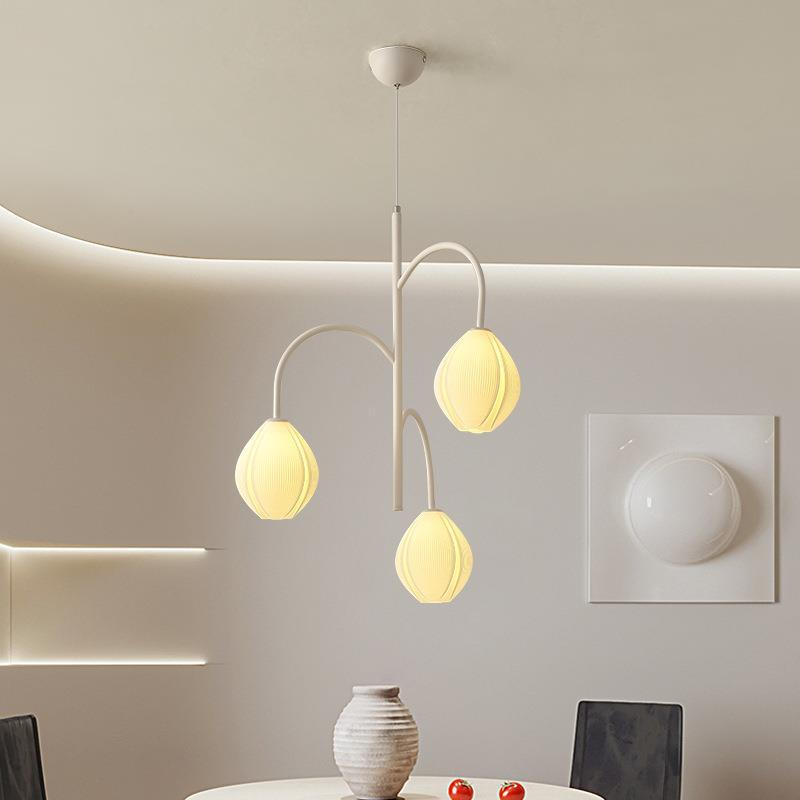 Modern 3D printed floral chandelier-No.78