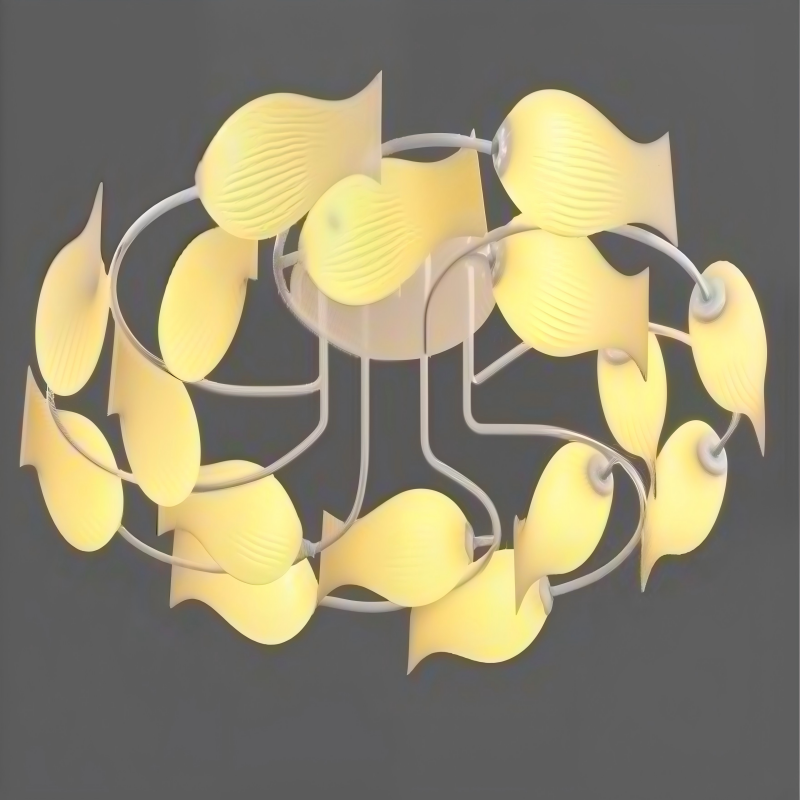 Modern playful 3D ceiling light for bedroom-No.92