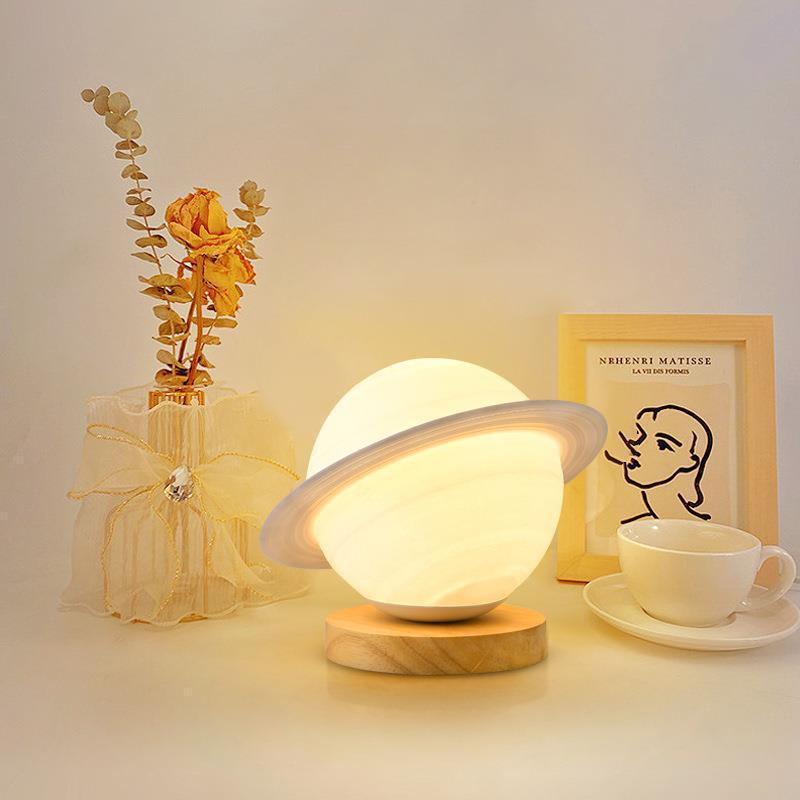 3D printed planet-shaped night light table lamp-No.163