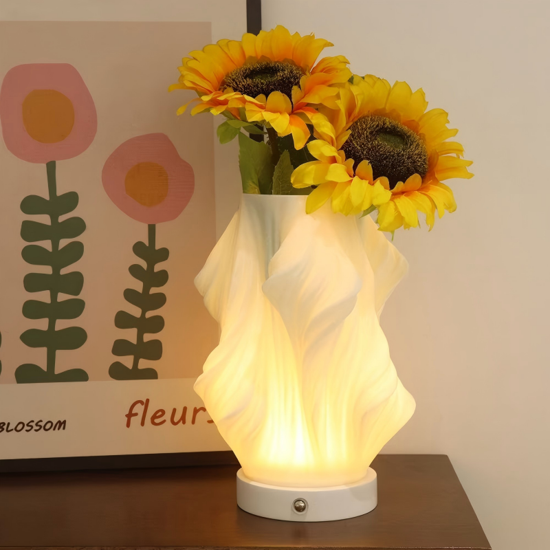3CCT touch control 3D printed vase table lamp-No.159