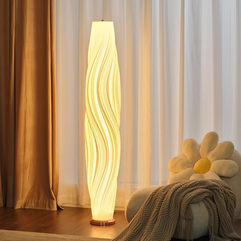 3D printed wavy floor lamp No.109