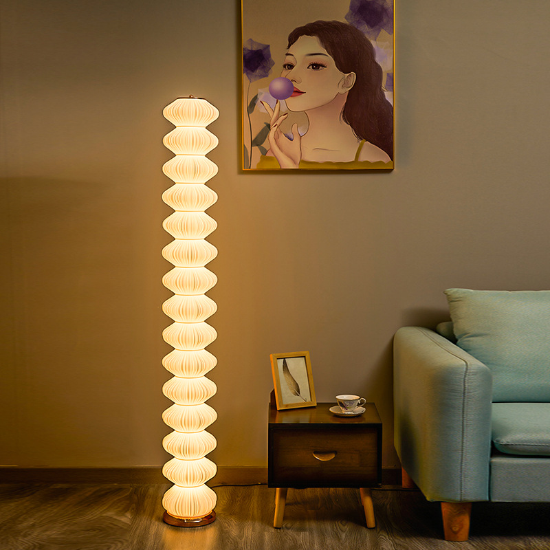 3D Printed Stacked Colorful Floor Lamp-No.137
