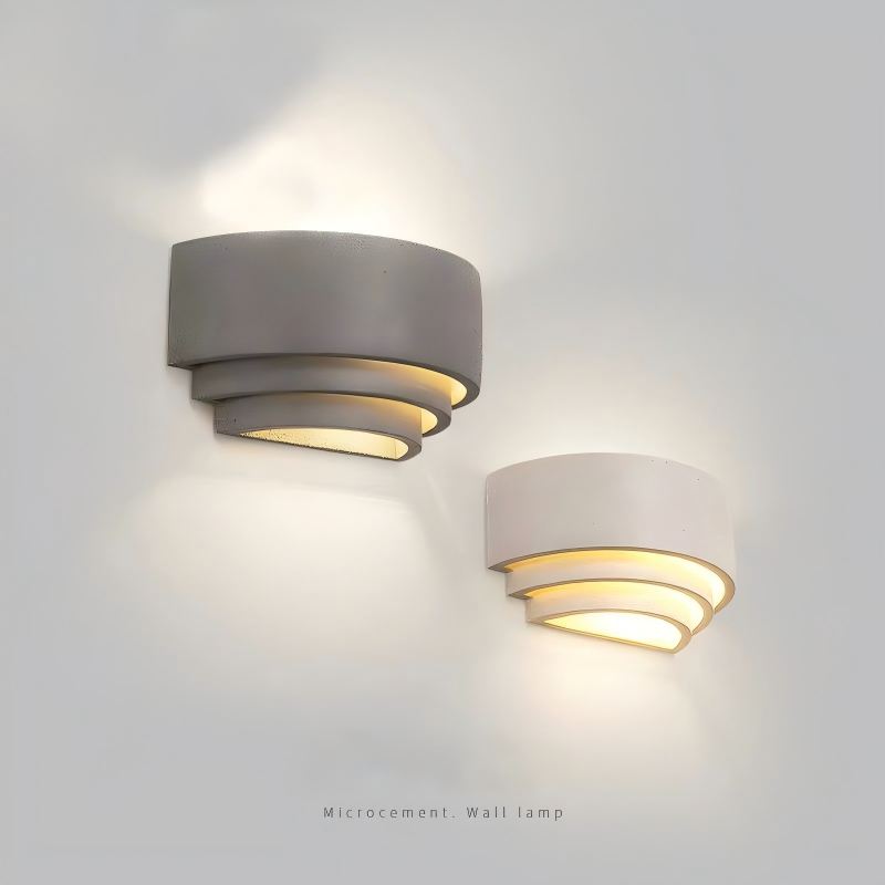 IP54 rated microcement outdoor wall light-con004