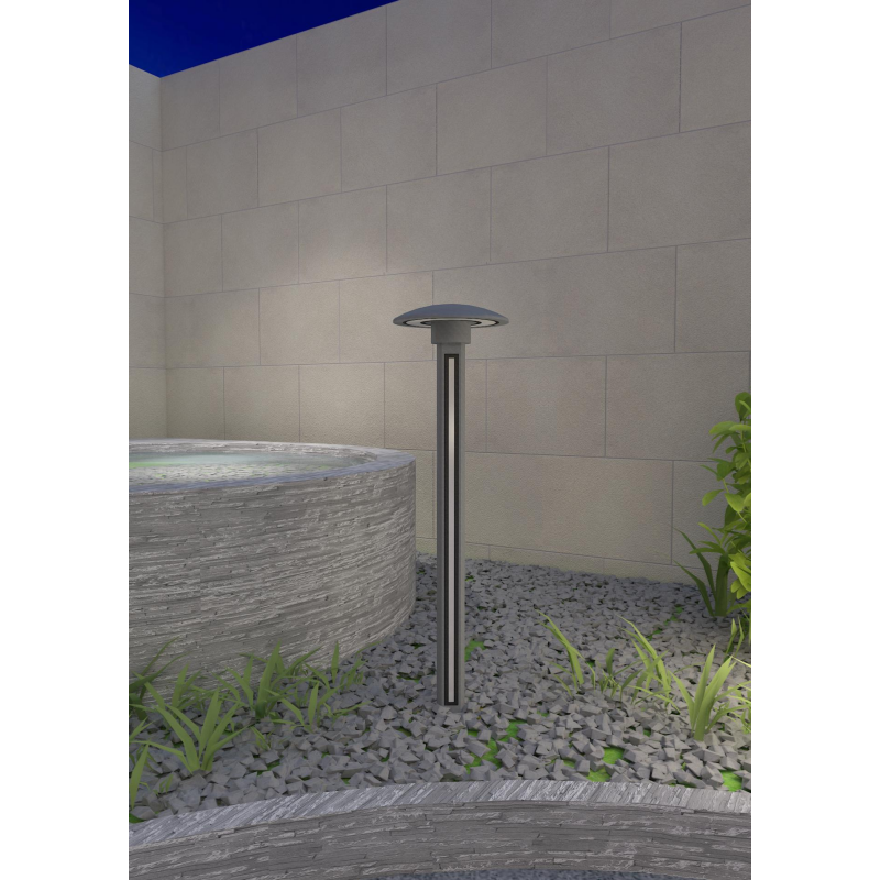 Outdoor cement garden bollard light-con007