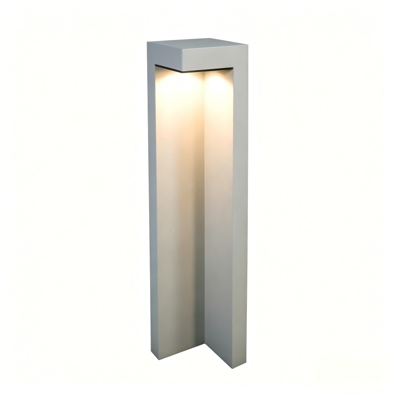 Minimalist cement landscape garden bollard light-con008