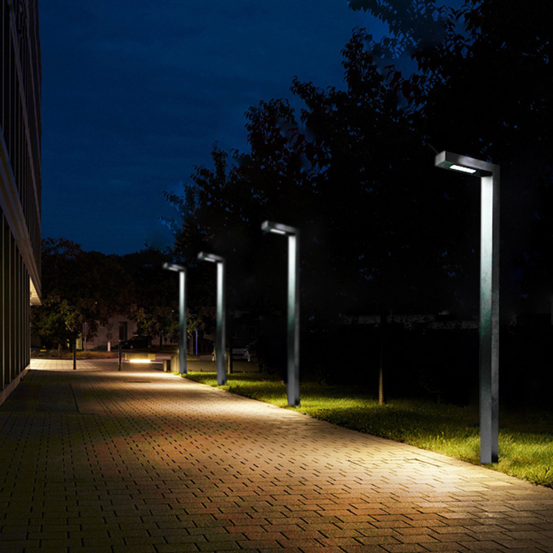 Modern L-shaped LED outdoor bollard lighting-BN-T011