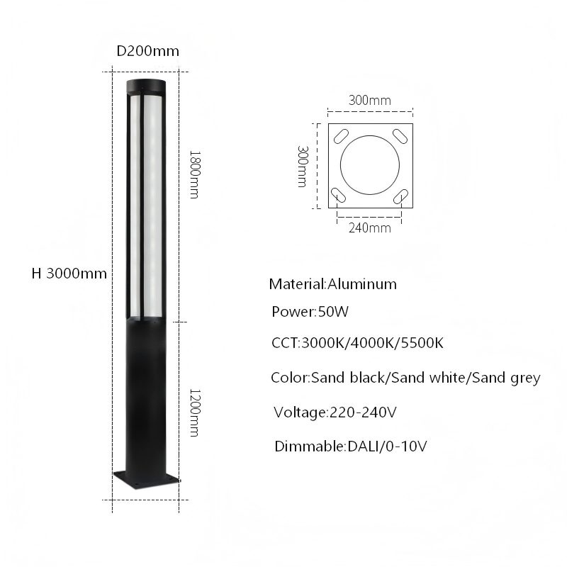 IP65 waterproof garden column outdoor lighting-BN-T015