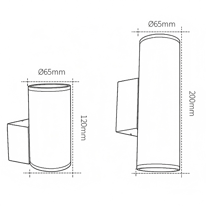 IP65 waterproof outdoor up-down wall sconce lighting-BN-C001