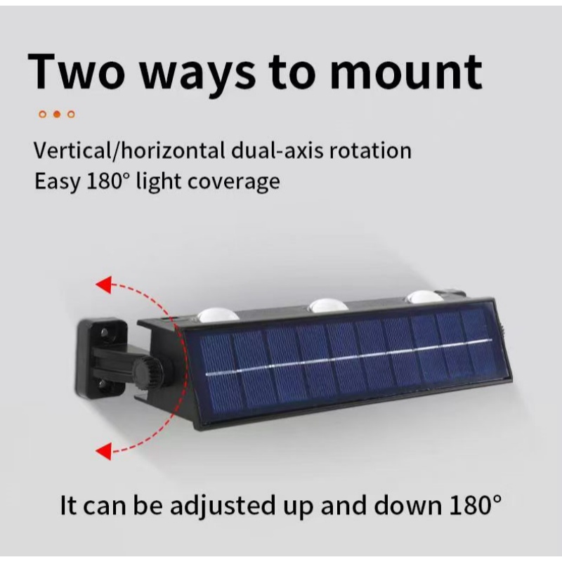 180°Adjustable solar wall sconce-BN-SP007
